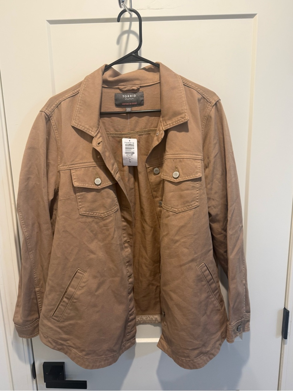 Torrid Size 0 (12) Brown Jean Jacket with Utility Pockets - Picture 2 of 8